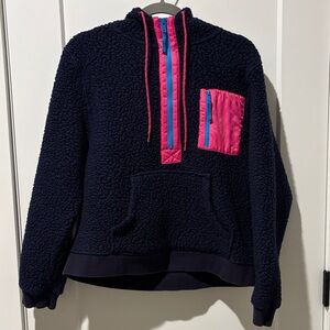 J. Crew Vintage Sherpa Hooded Sweatshirt